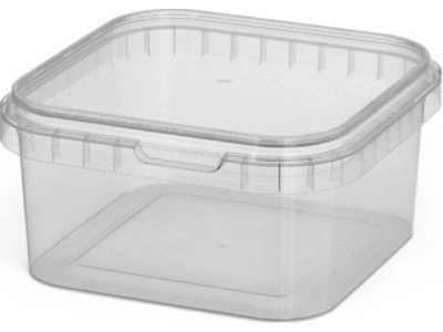 Ведро пластиковое 0,65 литра с крышкой, арт. ВПк 0,65м, код: 13933