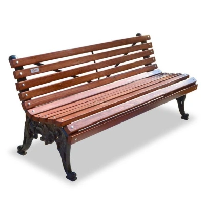 Скамейка чугунная «Белые ночи» без подлокотников 2,0 м (2 опоры)