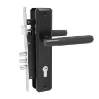 БУЛАТ ЗВ4-3.02.02 ФЕРОНА черный  5 перф.кл. Замок врезной с/руч (12)