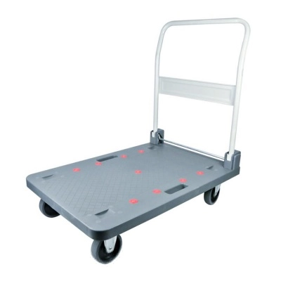 Тележка платформенная Стелла-техник FW-250П 900х610 со складной ручкой, грузоподъемность 250кг