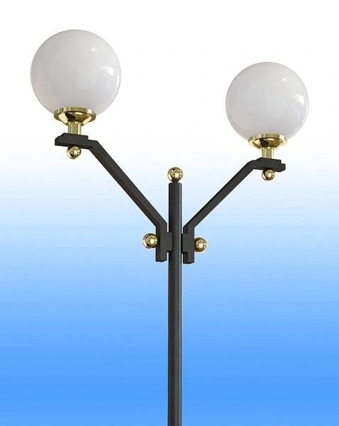 Стальной фонарный столб Т-08-2 со светильниками 4,61 м