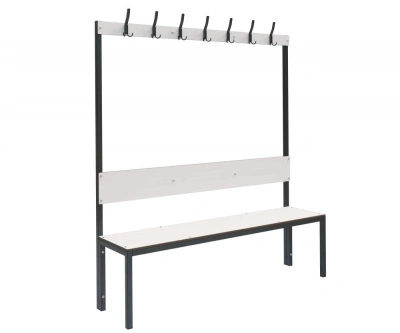 Скамейка с вешалкой для раздевалок «Фортран» 1,2 м