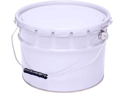 Ведро металл 10л. с крышкой, корона, арт. ВМк 10б, код: 21236