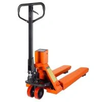 Тележка гидравлическая с весами 3000 кг 1150 мм полиуретановые колеса TOR CBY-CW2