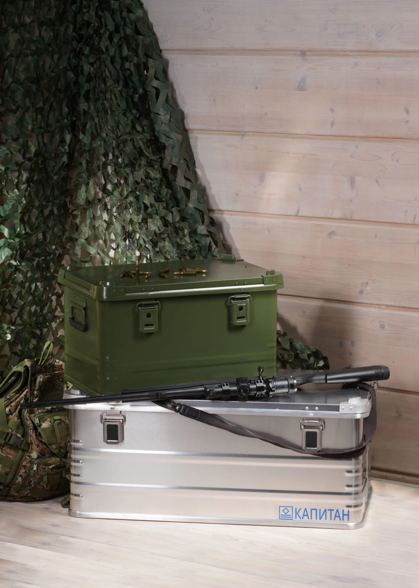 Алюминиевый ящик КАПИТАН 850х450х350мм 