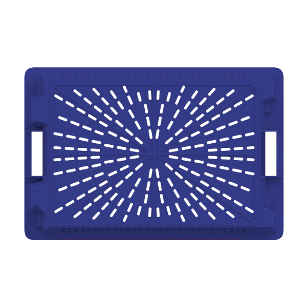 Ящик универсальный пищевой конусный 600х400х200, перфорированный 