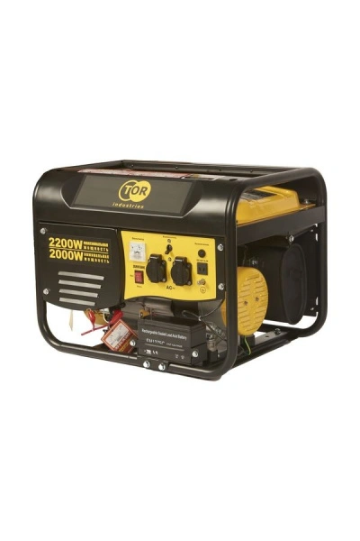Генератор бензиновый 2,0 кВт 220В 15л с электростартером TOR TR2500E*