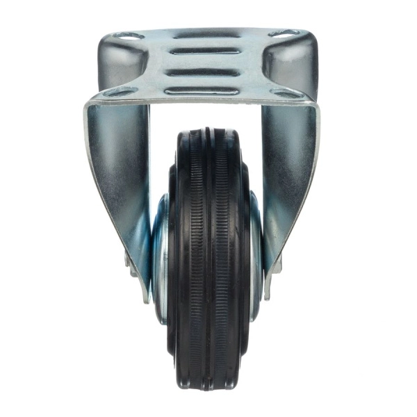 Колесо неповоротное Стелла-техник 4002-100 диаметр 100мм,  грузоподъемность 70кг, резина, металл