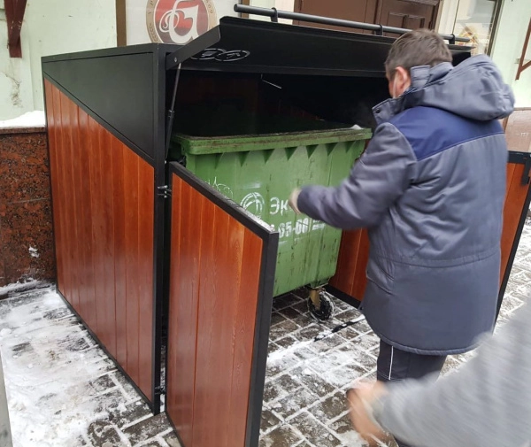 Контейнерный шкаф «Модуль XL» Сталь, сосна