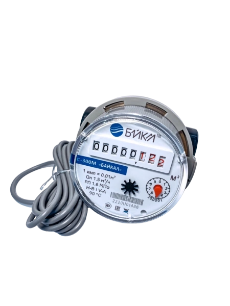 Счетчик крыльчатый одноструйный холодной и горячей воды С-300M-15-М-80-В-И 