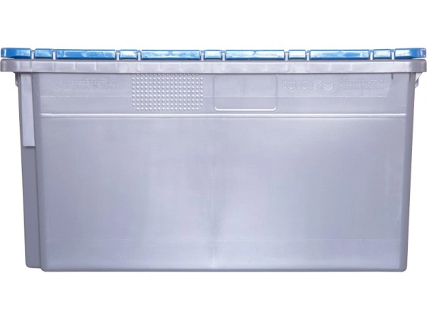 Ящик с крышкой п/э 600х400х315 сплошной, гладкое дно, морозостойкий Safe PRO, код: 33150