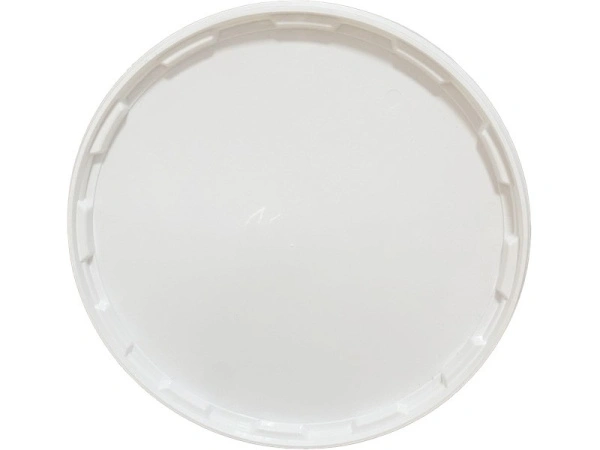 Ведро 10,7л круглое, с пластиковой ручкой, с белой крышкой, код: 36791