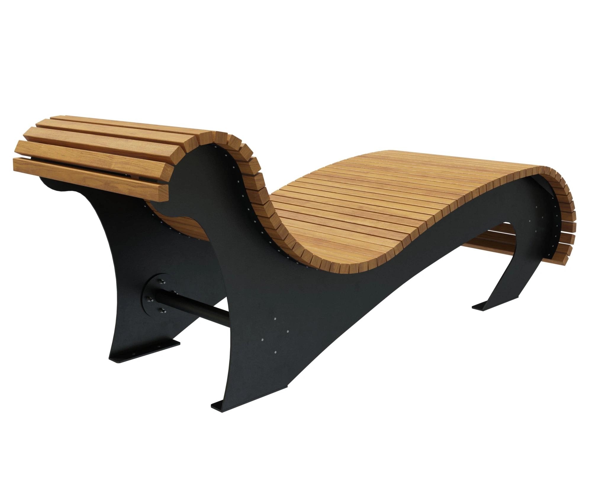 Парковый лежак 8