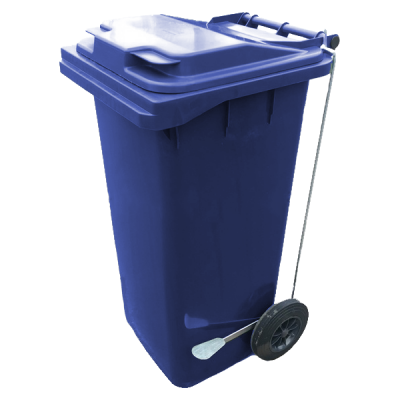 Мусорный контейнер 120л. на 2 колесах с педалью арт. 23.C21