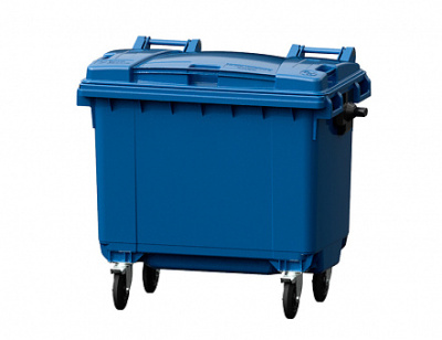 Мусорный контейнер 660л. на колесах с крышкой