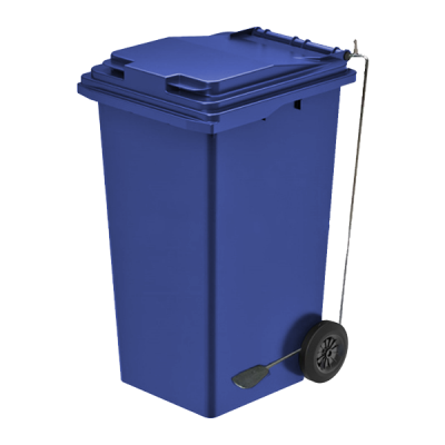 Мусорный контейнер 240л. на 2 колесах с педалью 