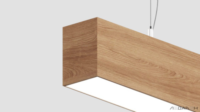 Линейный светильник WOOD LINEAR PN8060 3000K 60W 2000mm Дуб, корпус 