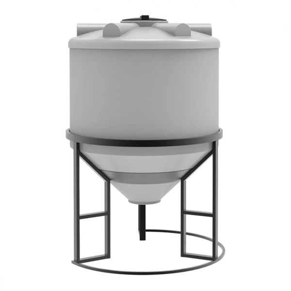 Емкость ФМ 1000 л под плотность до 1,2 г/см³ белая в обрешетке